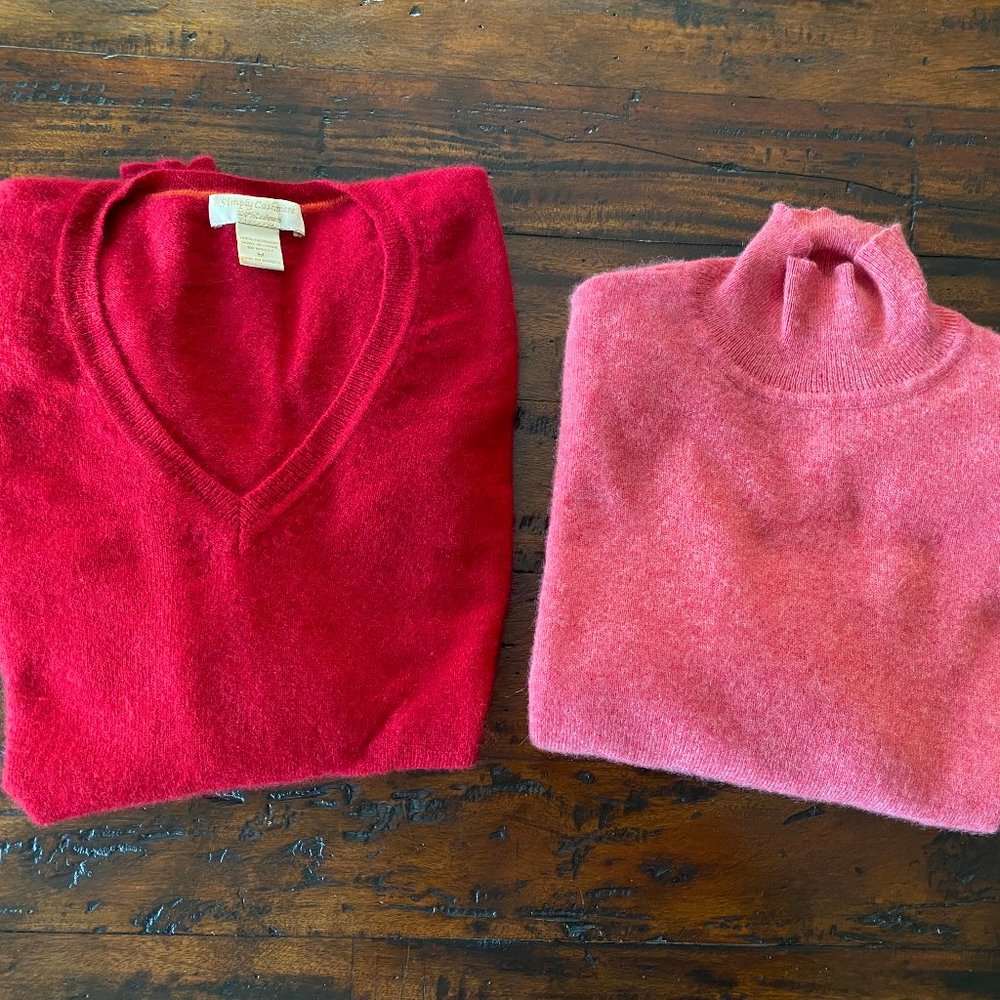 2 Cashmere Sweaters - Ann Taylor and Simply Cashmere - Size M